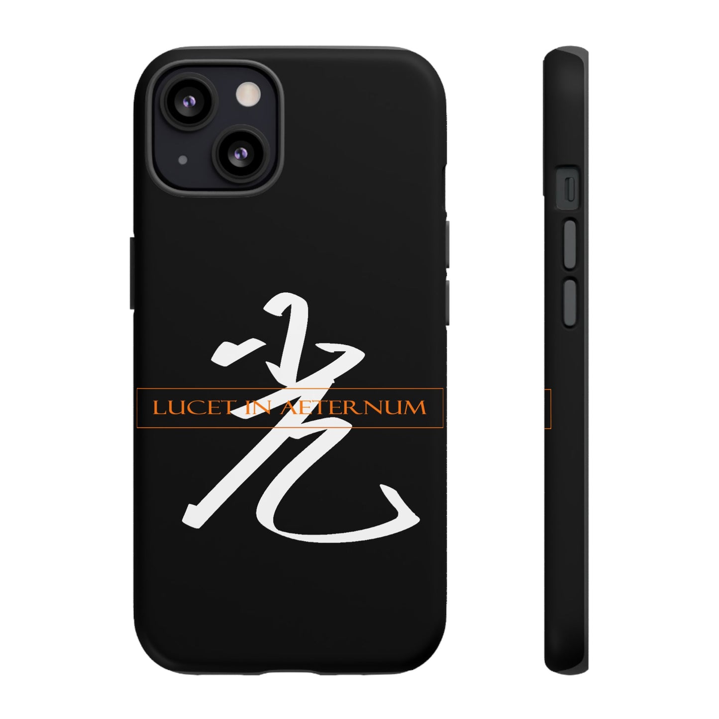 Lucet In Aeternum Black Phone Case