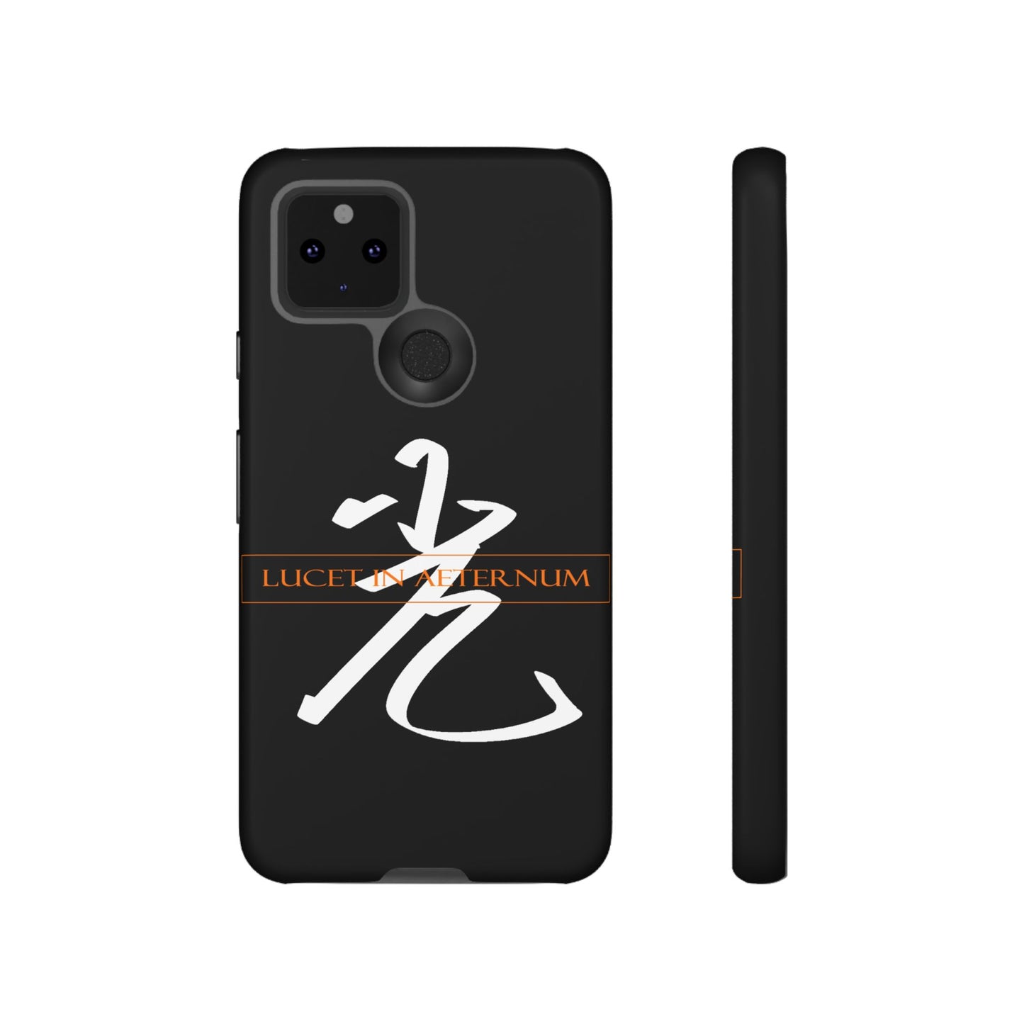 Lucet In Aeternum Black Phone Case