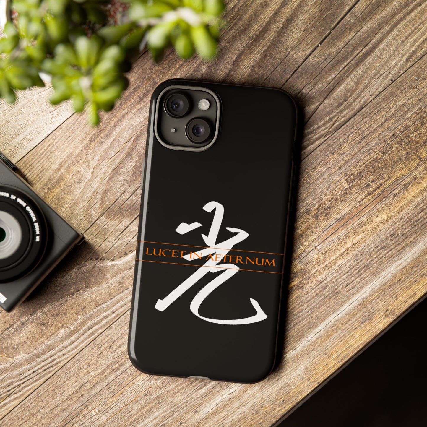 Lucet In Aeternum Black Phone Case