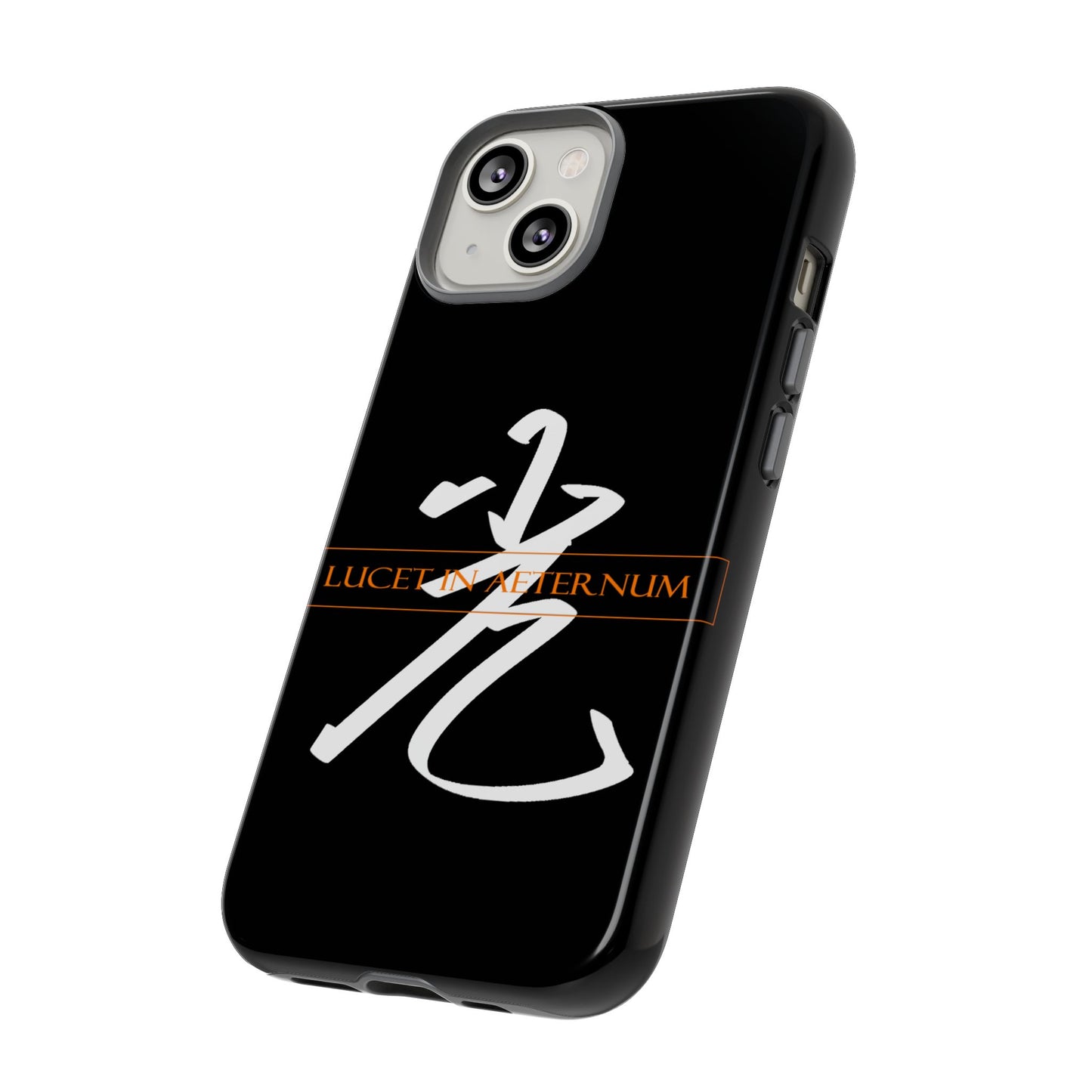 Lucet In Aeternum Black Phone Case