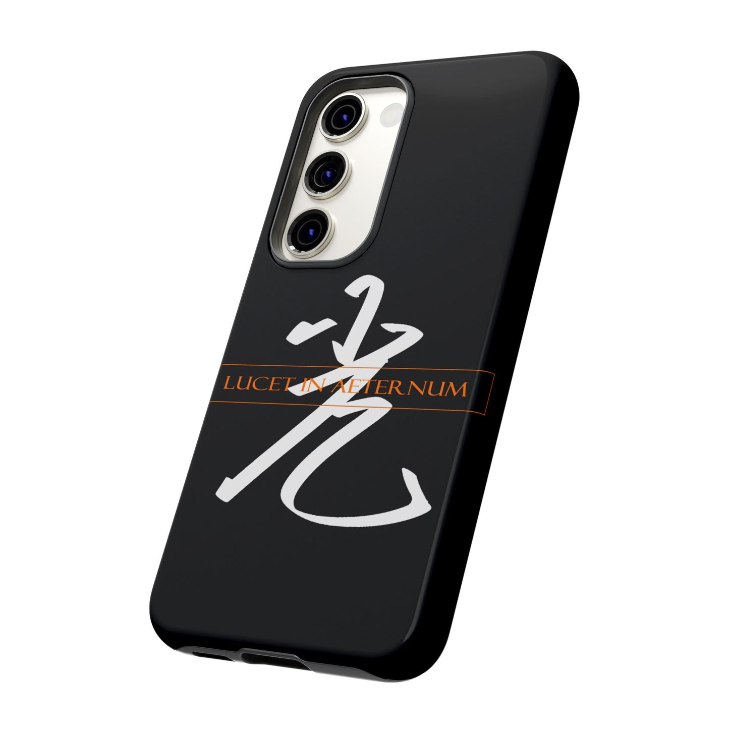 Lucet In Aeternum Black Phone Case