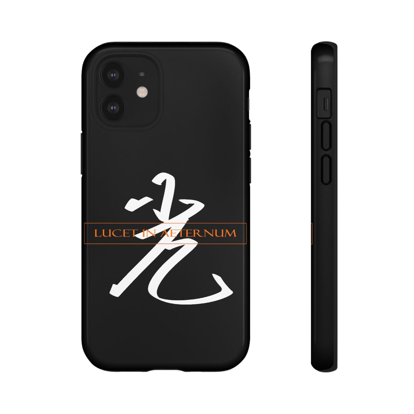 Lucet In Aeternum Black Phone Case