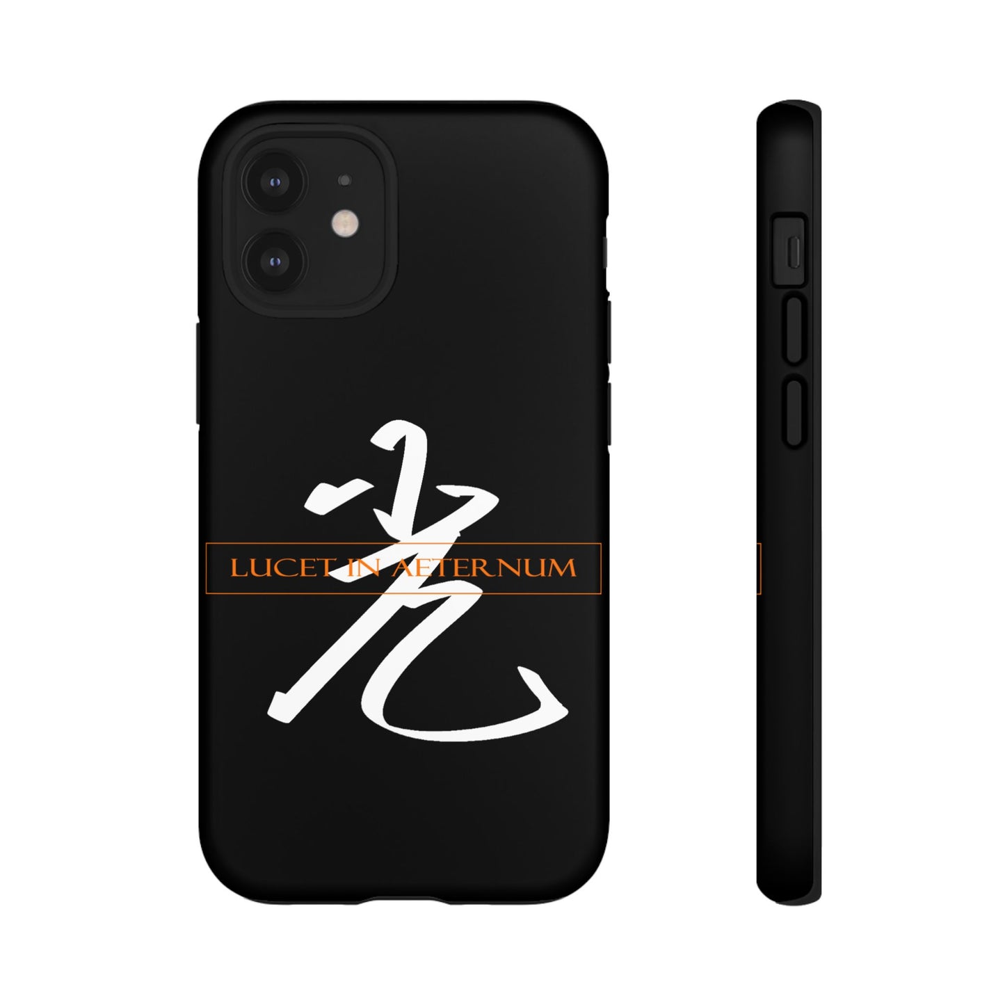 Lucet In Aeternum Black Phone Case