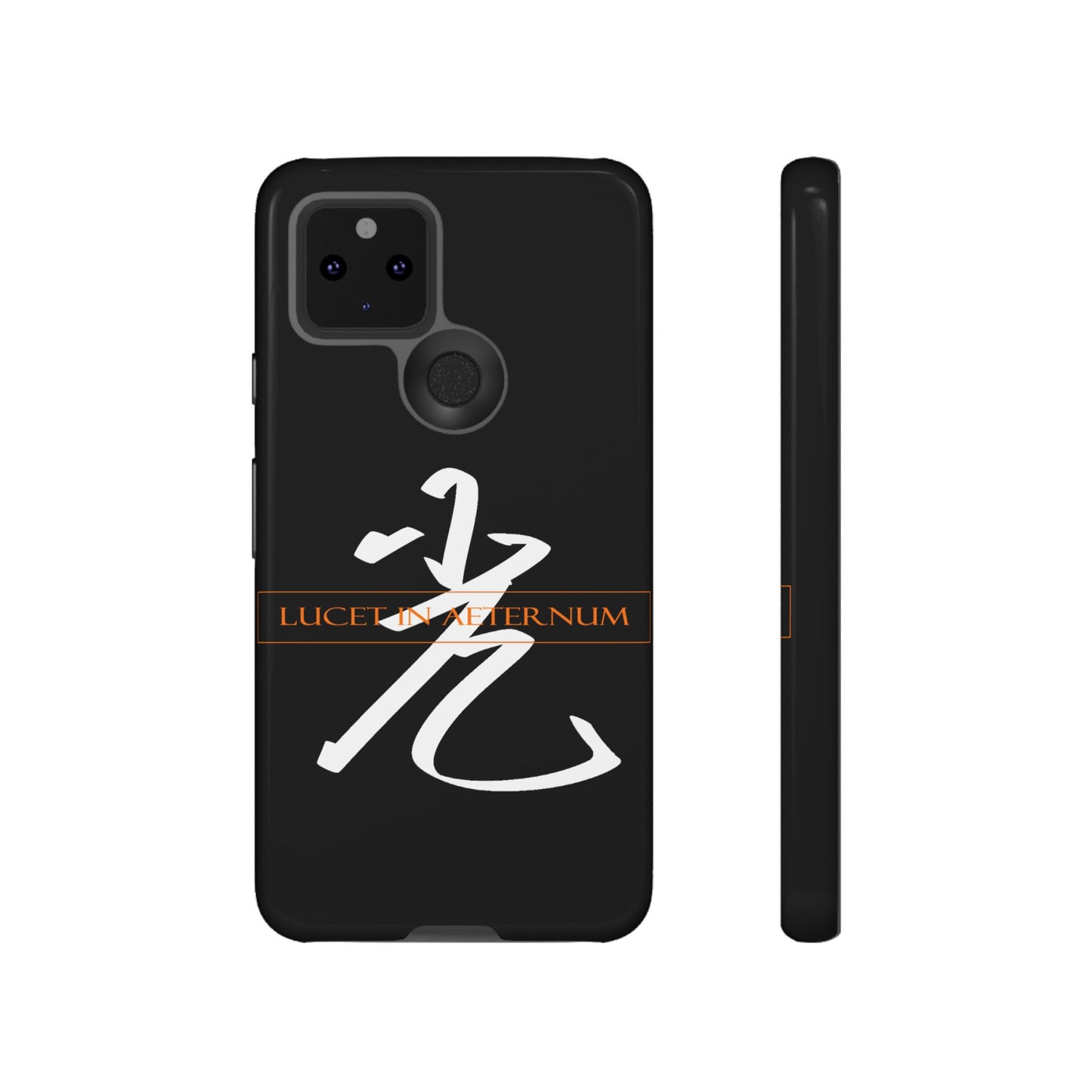 Lucet In Aeternum Black Phone Case