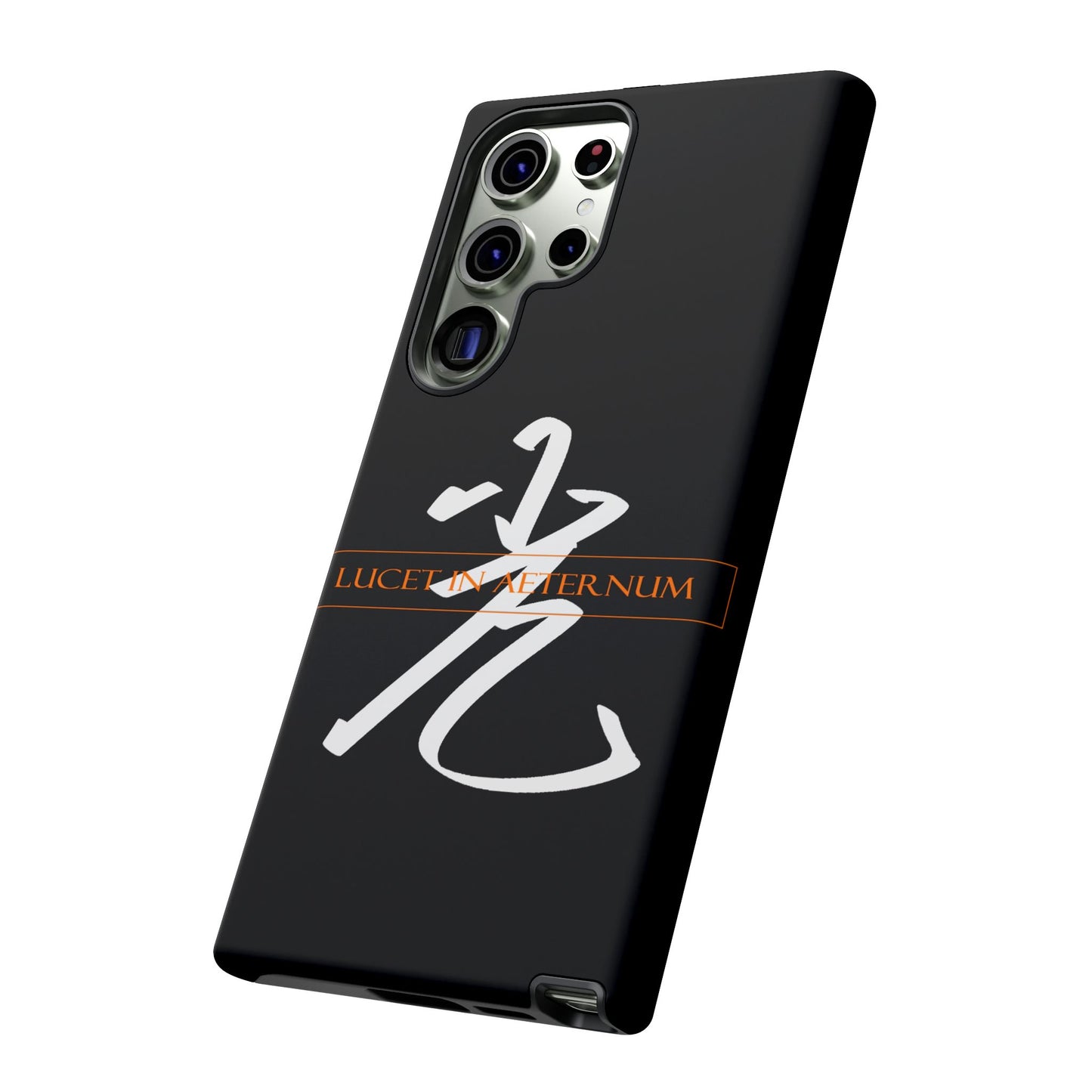 Lucet In Aeternum Black Phone Case