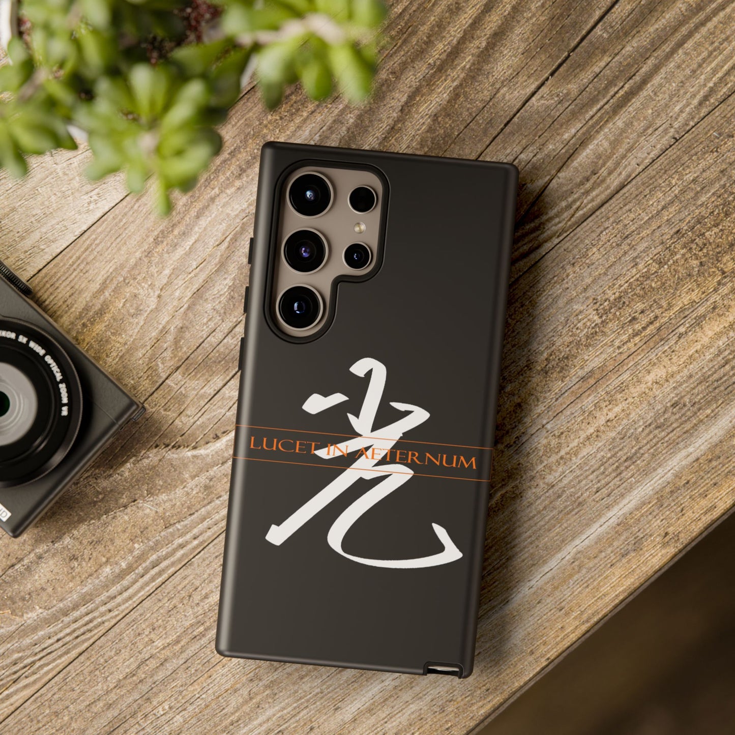 Lucet In Aeternum Black Phone Case