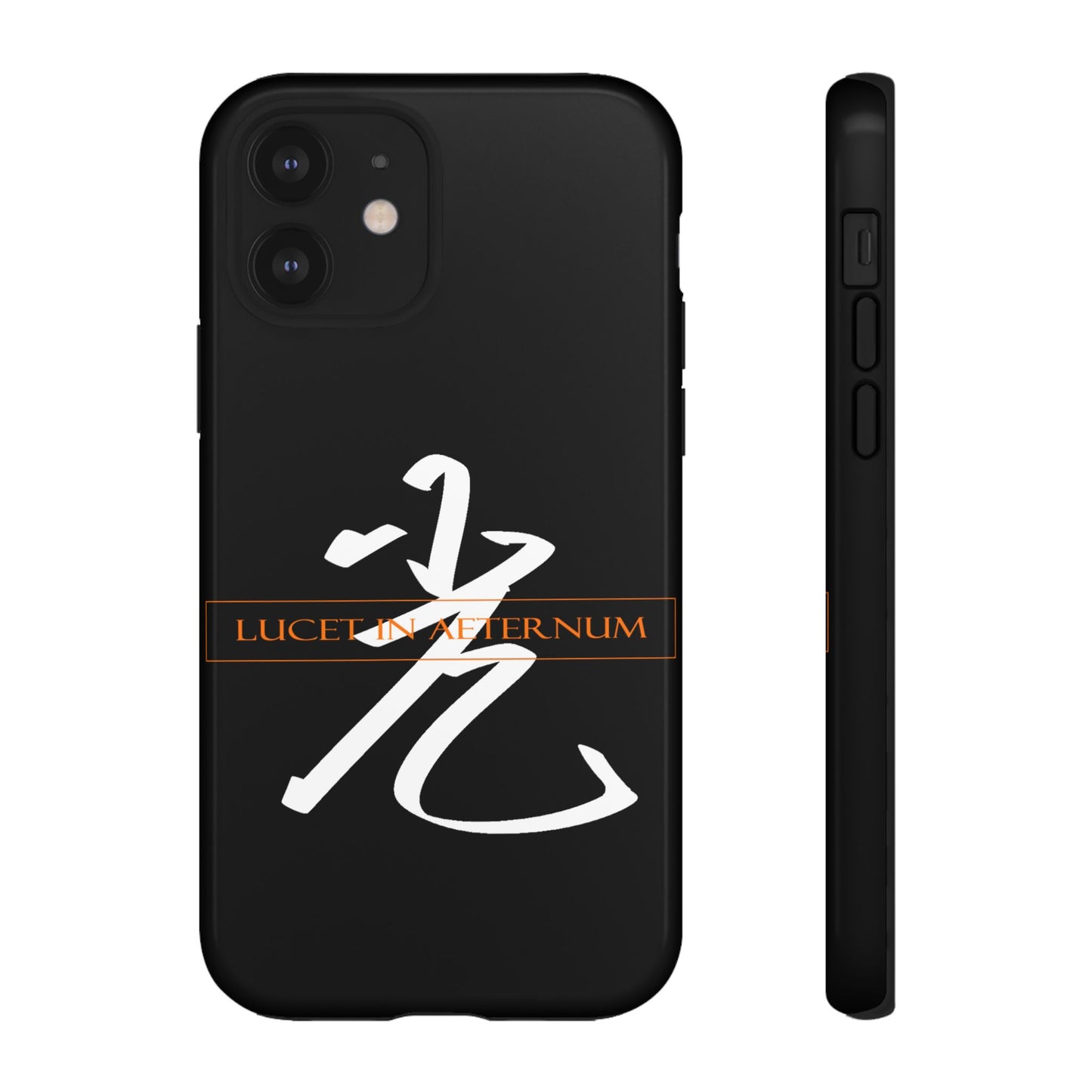 Lucet In Aeternum Black Phone Case